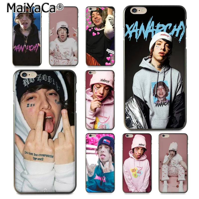 Роскошный чехол для iphone 8 plus lil xan Rapper Многоцветный телефона iPhone 7 6 6S Plus X 12 mini 12pro