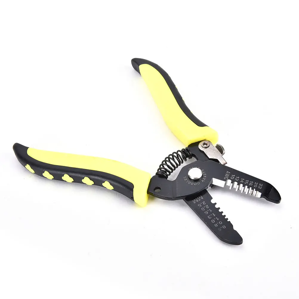 

Portable Wire Stripper Pliers Crimper Cable Stripping Crimping Cutter Hand Tool With Chrome Vanadium Alloy Steel