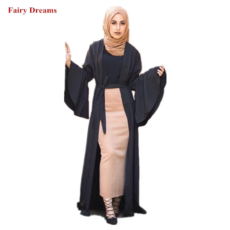 Абайя Черная Женская Дубаи Болеро Бандажное Caftan Bangladesh турецкий мусульманский