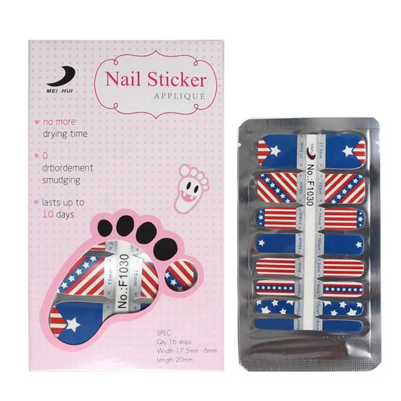 Топ моды ножные ногтевые стикеры Mix Nail Дизайн Клей полное покрытие новые