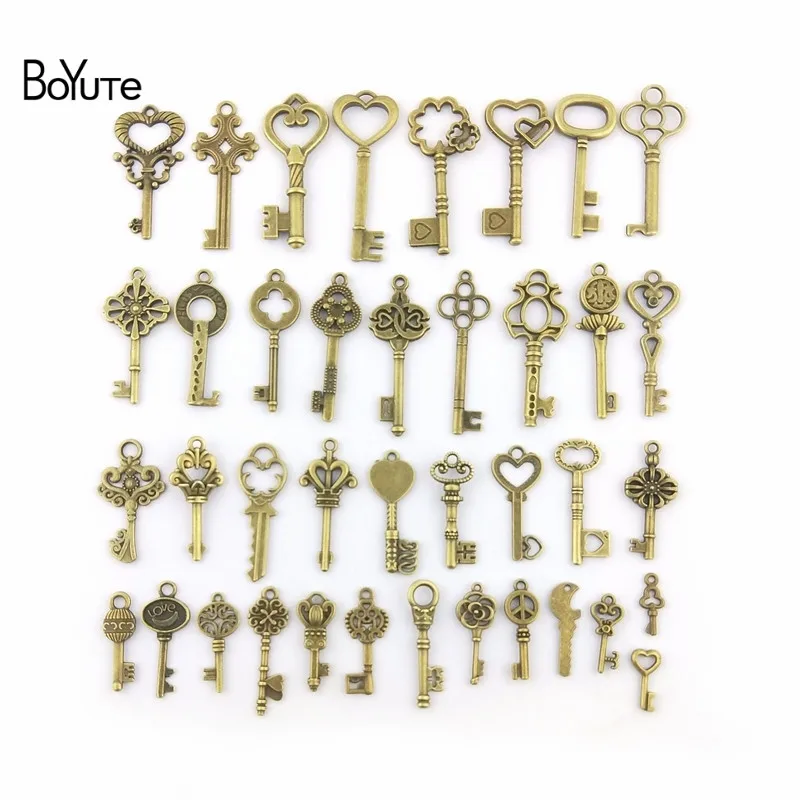 BoYuTe Mix 40 стилей Diy винтажные ювелирные аксессуары с фабрики металлический сплав брелок Подвески