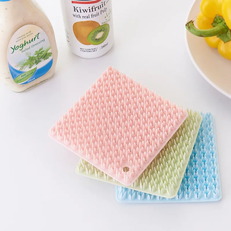 

Multi Functional Cleaning Brush Silicone Dish Washing Brush Washing Pot Brush Toilet Bathroom Kitchen Cleaning Supplies