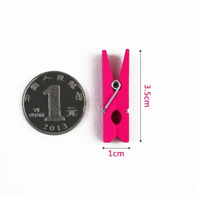 50 шт. маленькие белые деревянные подтяжки для альбома|Зажимы одежды| |