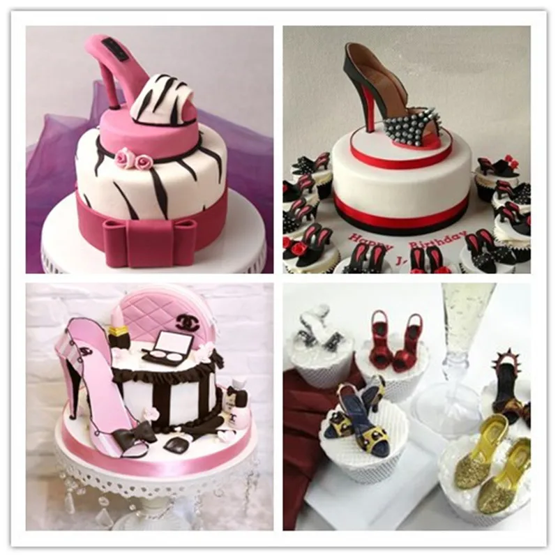 Полный комплект обуви на высоких каблуках торта инструменты для украшения