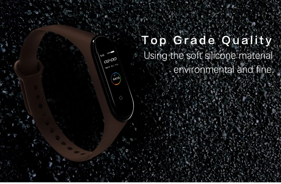 BOORUI mi band 4 ремешка модный новейший mi band 3 ремешок силиконовый водонепроницаемый ремешок Замена для xiaomi mi band 3 4 band