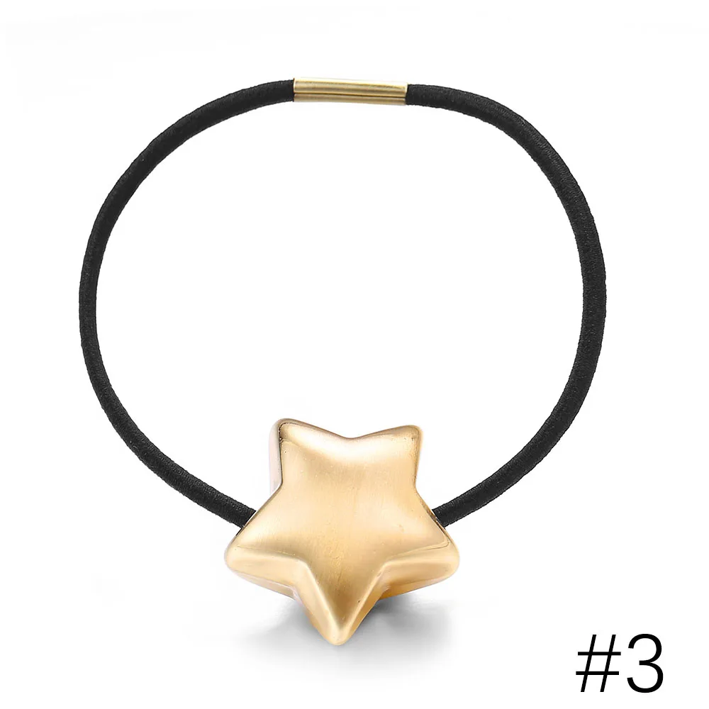 Резинка для волос модные женские аксессуары металлические геометрические