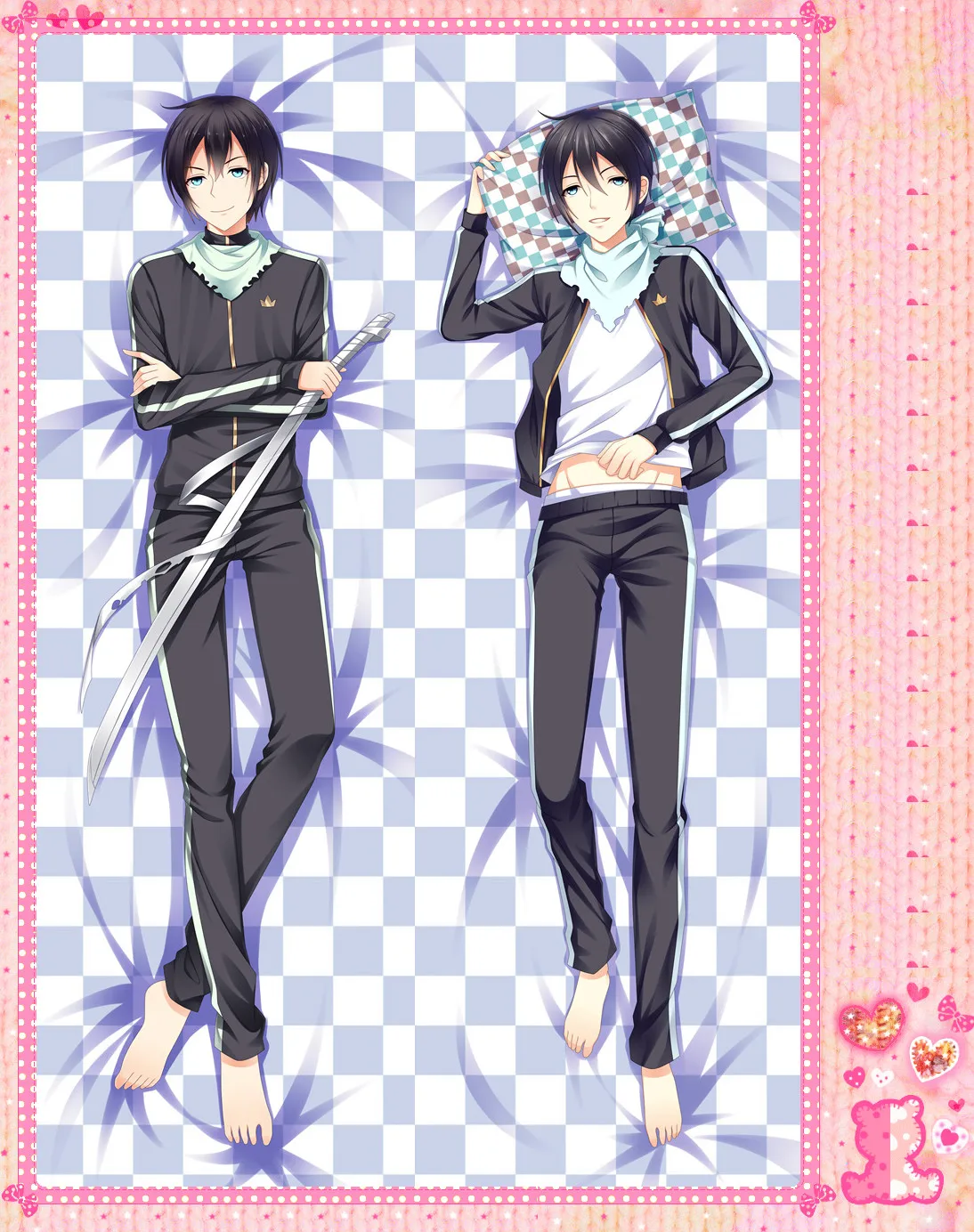 Двусторонняя Подушка с аниме рисунком норагами обнимающая подушка наволочка