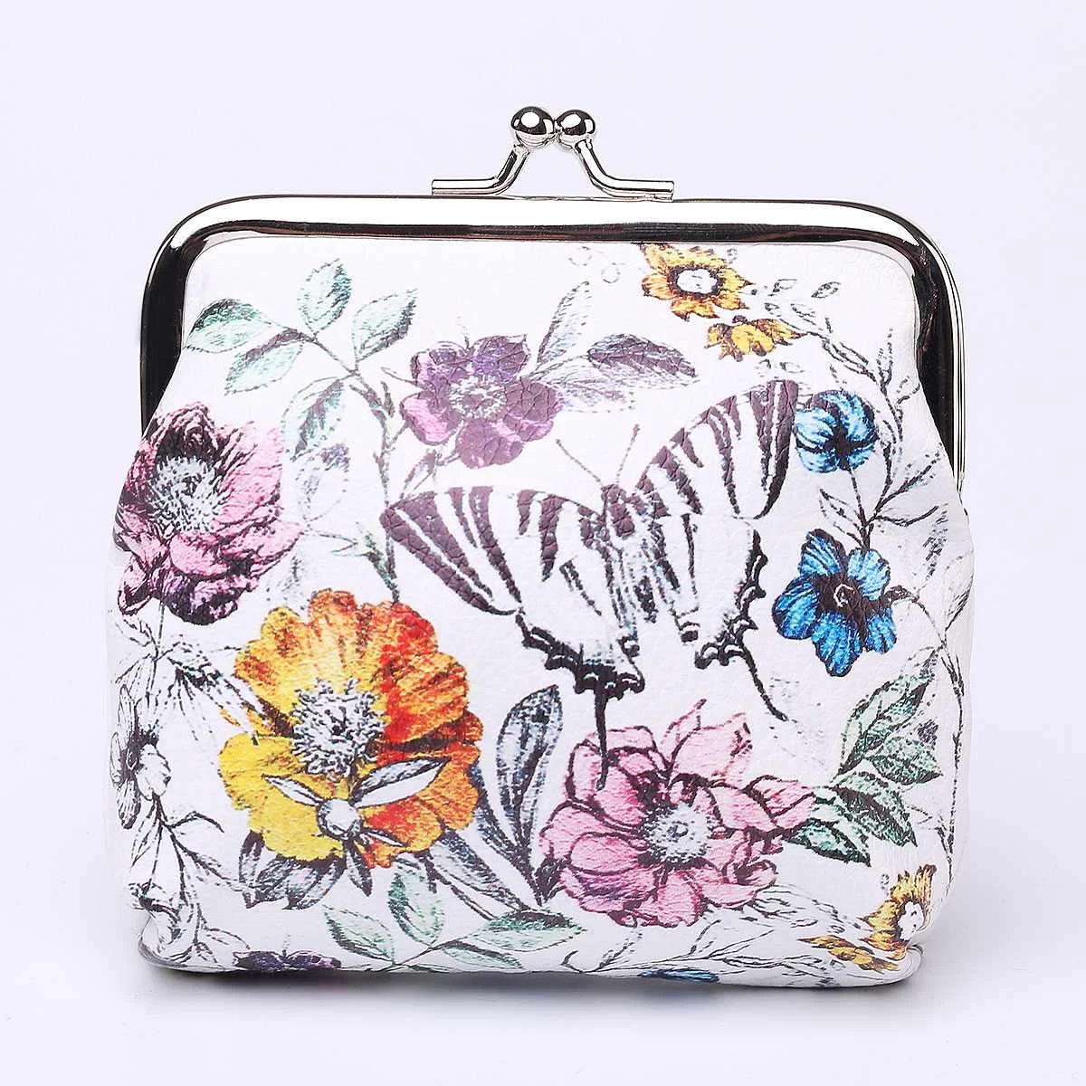 Butterfly Женственный мини-кошелек для монет для женщин девочек хранение денег Сова Бабочка Цветочный мини-кошелек держатель для карт женский маленький мешок для монет - Цвет: Butterfly