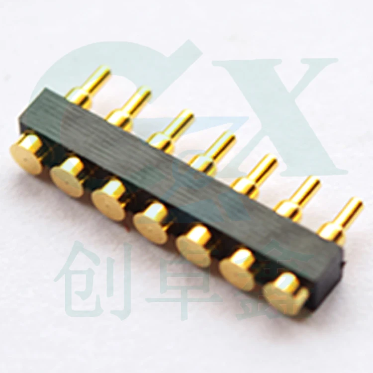 7pin мужской ток 2А пружинный планшет Латунное золотое покрытие высокого класса pogo