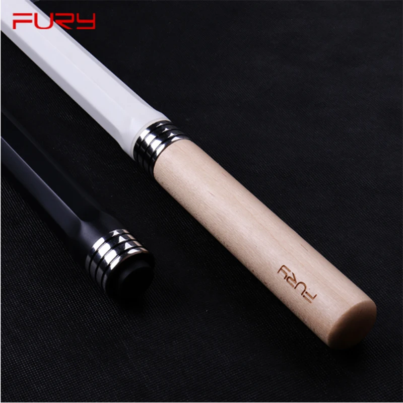 FURY кий супер жесткий вал 11 75 мм 12 8 Ball Cue Совет Черный и белый с случай комплект|Кии