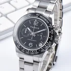 Часы наручные Parnis Мужские кварцевые с хронографом, модные роскошные деловые с сапфировым стеклом, подарок в коробке 2020