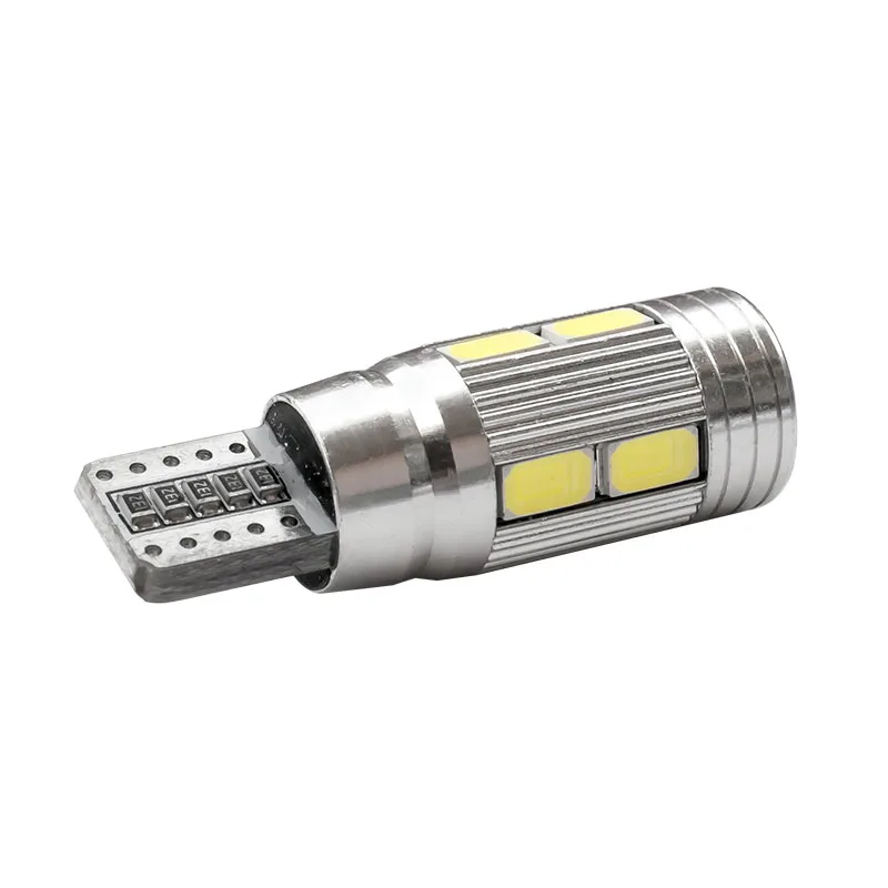 50 шт. высокое качество T10 10 SMD 5630 LED CANBUS без ошибок автомобильная лампа с