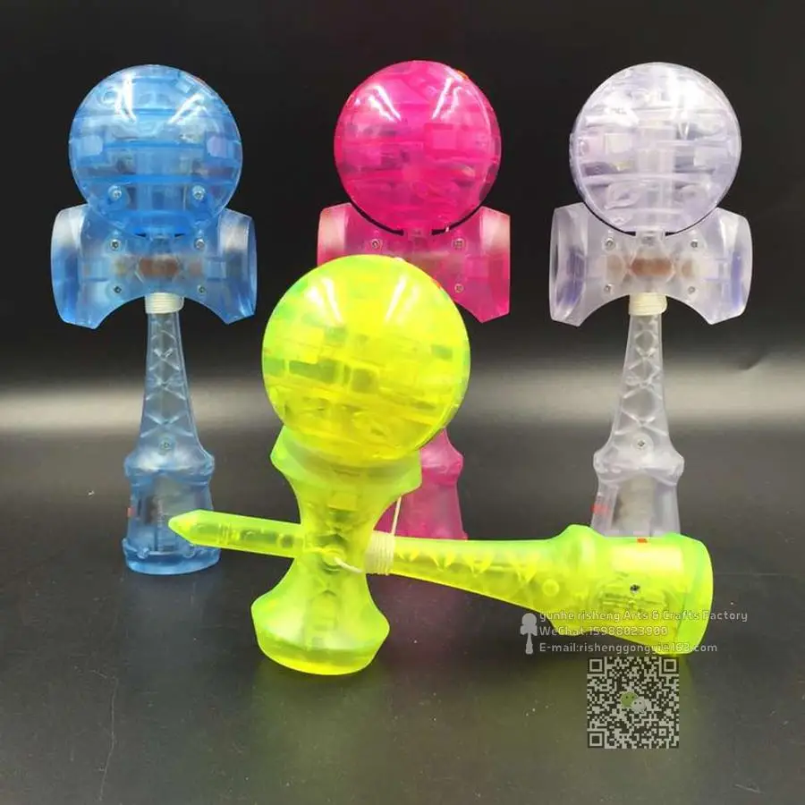 Twb розничная Kendama светодиодный Пластик