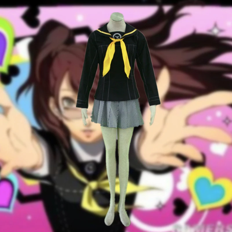 Карнавальный костюм Kujikawa Rise Game Persona 4 школьная форма юбка для женщин и девочек