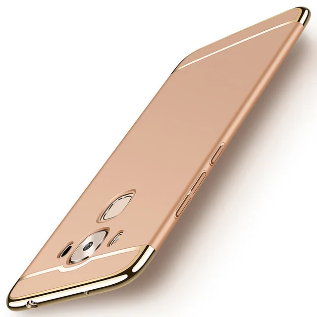 Золотой KOOSUK PC чехол для ASUS ZenFone 3 Max ZC553KL чехол 3 в 1 полная защита Роскошный чехол для Asus ZC553KL 5,5" - Цвет: Золотой
