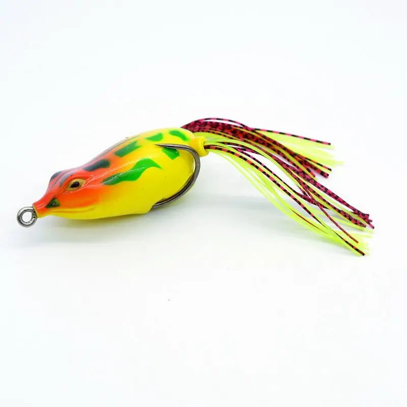 Массовая Качества 5 шт. Лот Мягкая Лягушка Приманки Бас Рыболовные Снасти 5.5 см 13 г