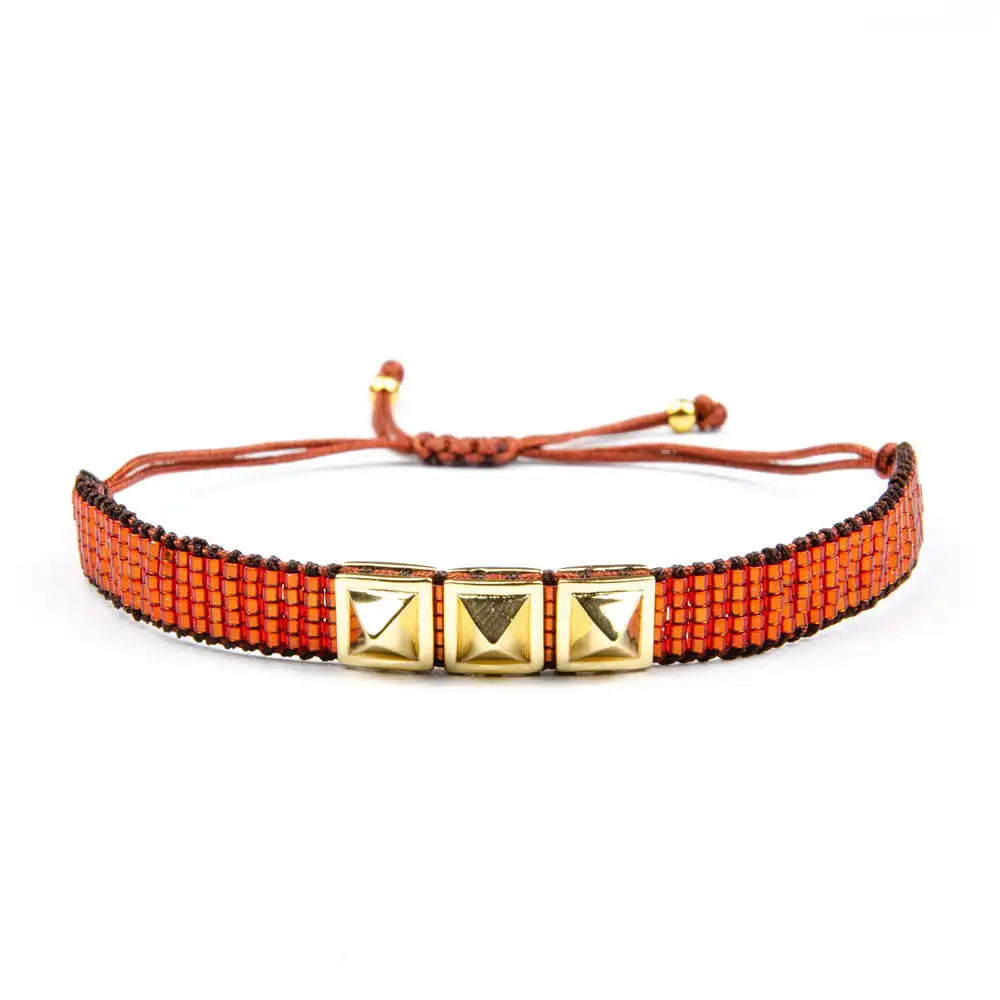 MI-B180426E Bracelet Go2boho браслет сердце женский Perles MIYUKI браслет любовь Pulseras Mujer Новые летние пляжные ювелирные изделия хрустальные браслеты с кисточкой - Окраска металла: MI-B180426E Bracelet