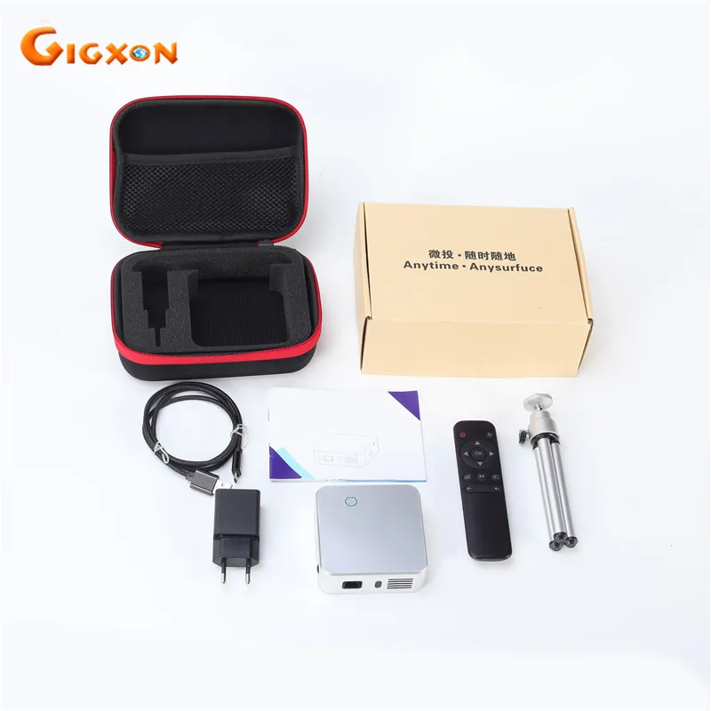 Gigxon 150 дюйм(ов) мини dlp смартфоны g05 pocket wifi android проектор 800*480 беспроводной с android/ios
