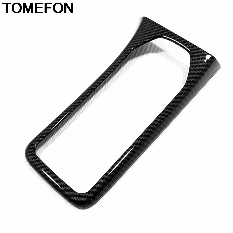 

TOMEFON For Hyundai Tucson 2019 Gear Shift Box Panel Strip Frame Cover Trim Moulding Interior Accessories ABS Chrome Carbon