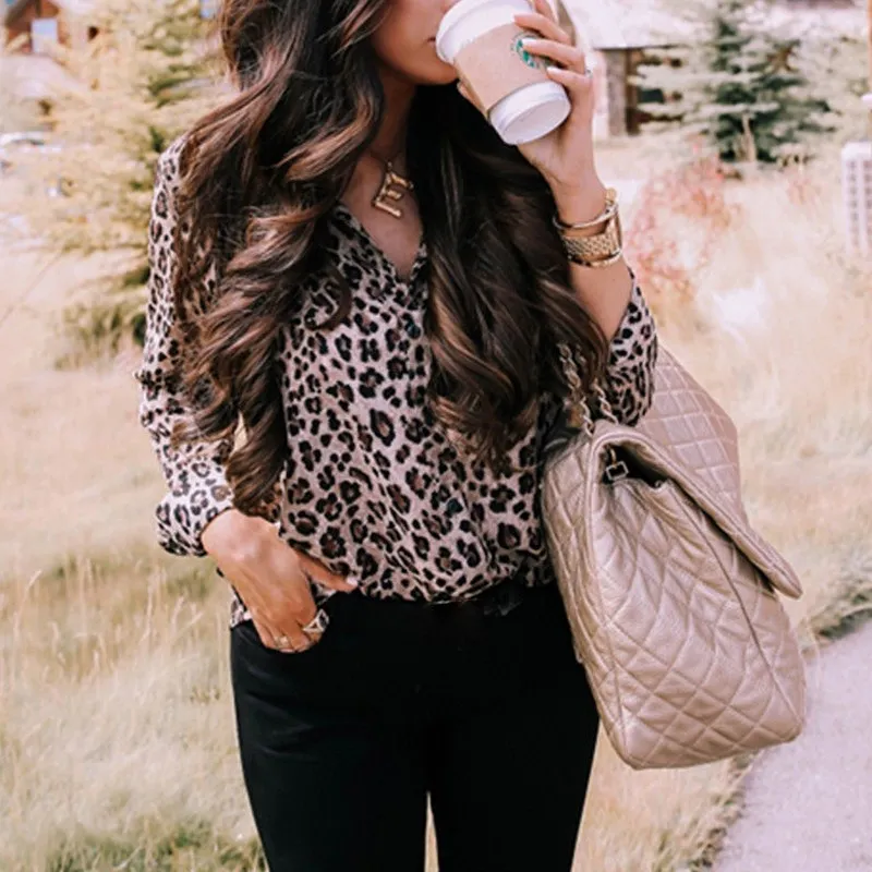 Модные женские блузки 2019 леопардовые элегантные рубашки топы и | Женская одежда