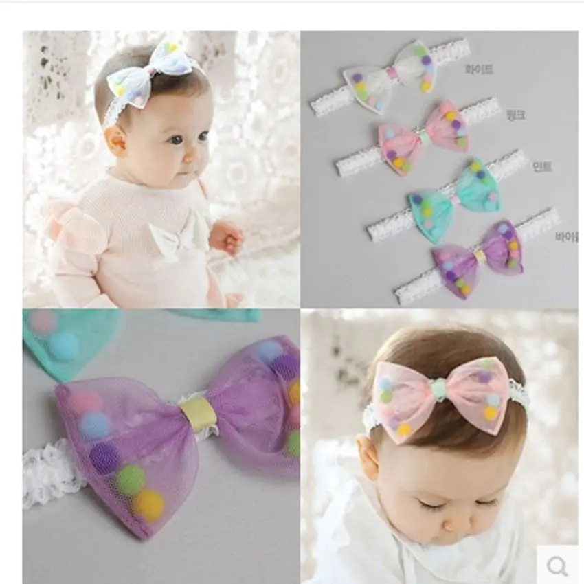 50 шт. Смешанные шарики с помпонами и бантом Вышитые Патчи для одежды пришитые на