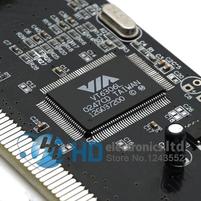 4 порта Firewire IEEE 1394 4/6 Pin PCI контроллер карты адаптер для HDD MP3 PDA