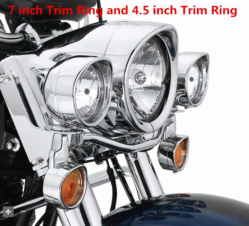 Аксессуары для мотоциклов Harley Softail Road King туристические хромированные 7 дюймов