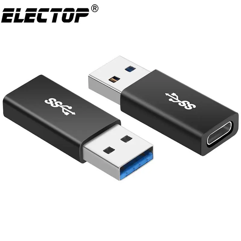 2 шт USB адаптер USB C к USB A адаптер type C Женский к type A Мужской конвертер Разъем поддержка зарядки данных для power Bank