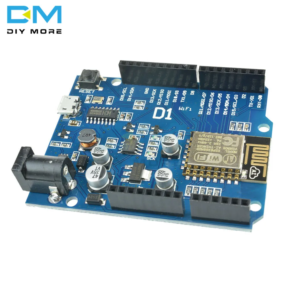 ESP8266 ESP-12E для WeMos D1 CH340 WiFi Беспроводная OTA макетная плата IDE R3 для ARDUINO совместимый модуль привода ONE 1A 24V