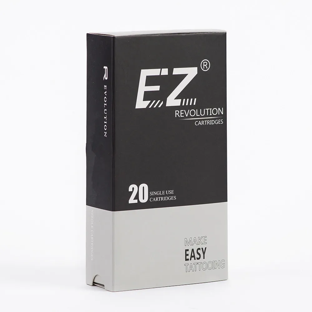 RC1003RLB EZ Revolution Tattoo Needle Cartridges #10 Round Liner Medium Taper 3-3.5mm for machines and grips 20 pcs /box | Красота и