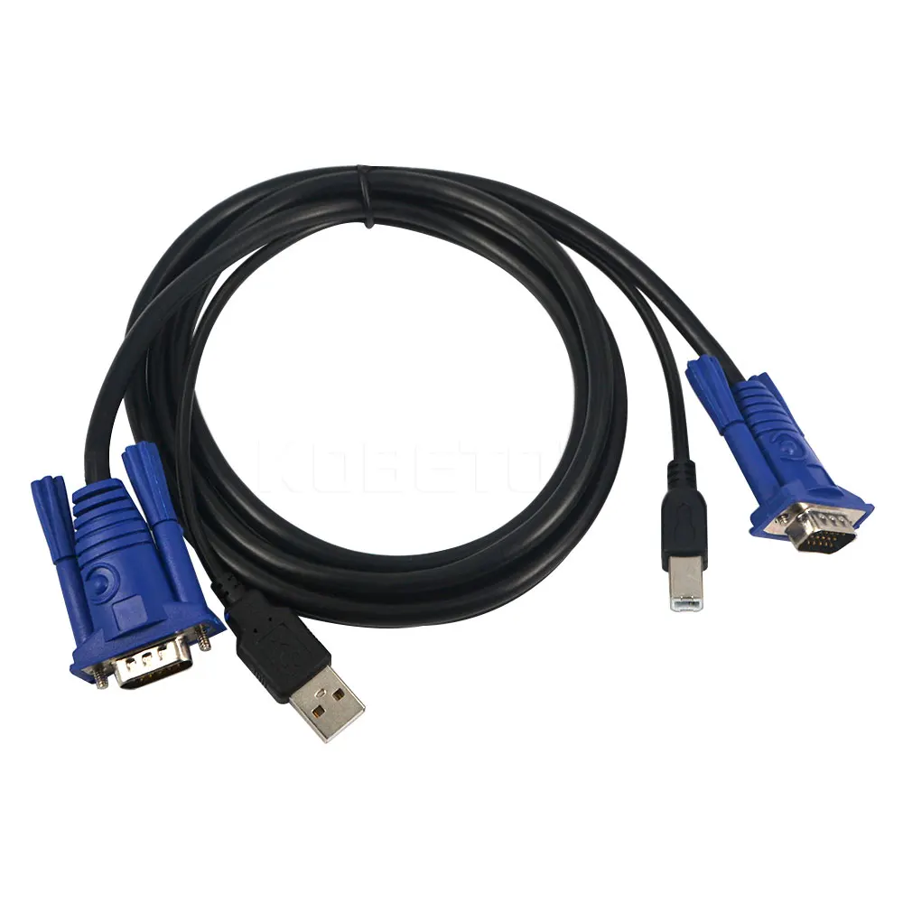Kebidumei 4 порта USB 2 0 KVM VGA SVGA переключатель Hub Box селектор адаптер с шт. кабель для ПК