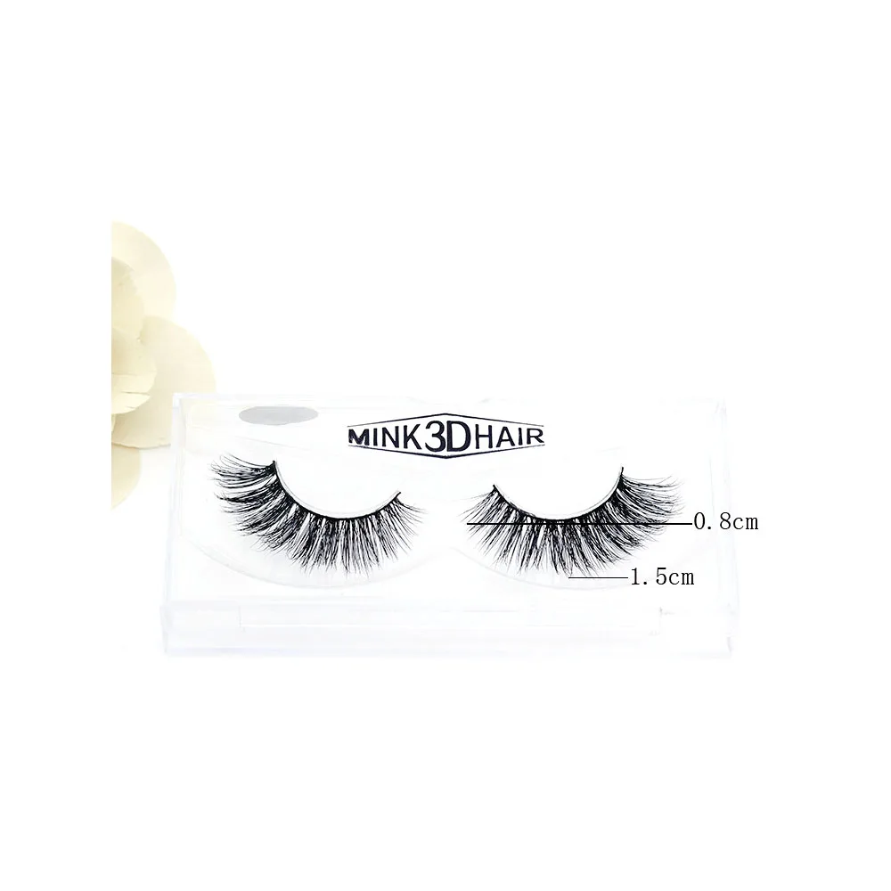 

Sexy Fashion New 1 Pair Lasting Handmade 3D Mink Hair Thick Crissross Natural Long Extension False Eyelashes D-25