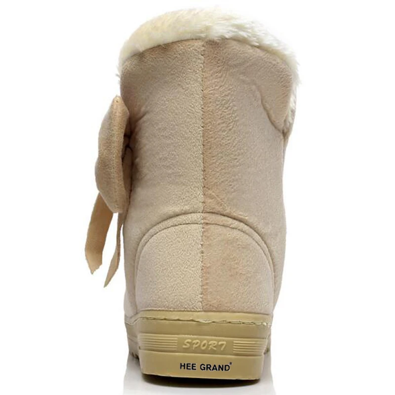 HEE GRAND/Новинка Лидер продаж женские зимние ботинки однотонные мягкие милые без