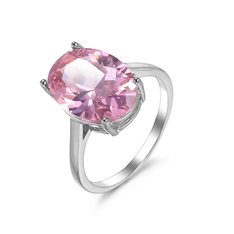 2021 Новое поступление в европейском стиле Цвет розовый с циркониевым кристаллом