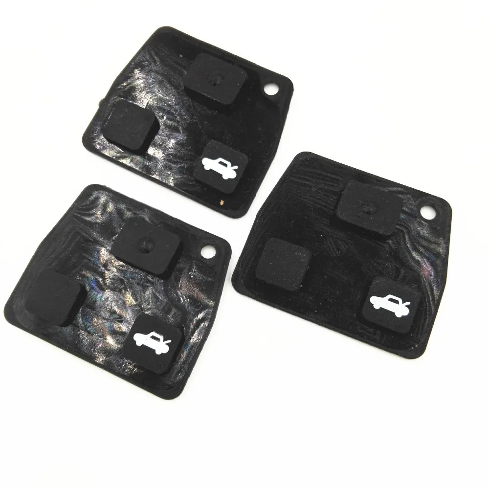 Резиновый чехол брелок с двумя и тремя кнопками для Toyota Camry Corolla Highland Yaris Lexus|key 2