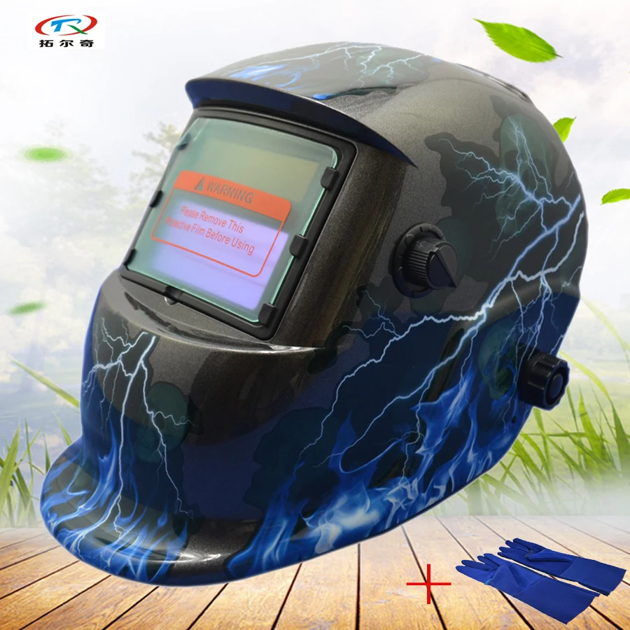 

92*42mm Welding Helmet Semi-Automatic dark grinding welding mask for solder machine TIG argon arc solar battery HD41(2233DE)b