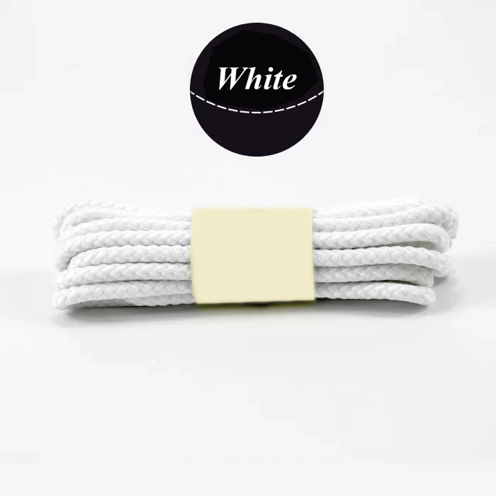 White 1 пара 14 цветов шнурки круглые кроссовки шнурки для детей и взрослых Спорт на открытом воздухе шнурки струны Длина 80 100 120 140 160 см YD-3 - Цвет: White