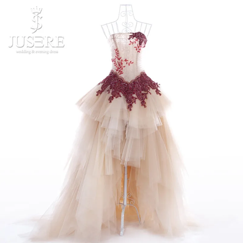 Соблазнительный Асимметричный длинный корсет без бретелек тюль цвета