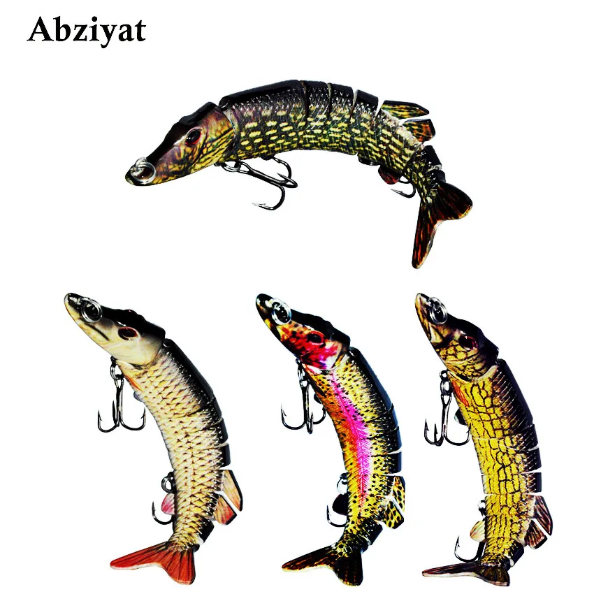 9segement 5 дюймов/12 7 см рыболовные приманки наживка Crankbait жесткая приманка на щуку