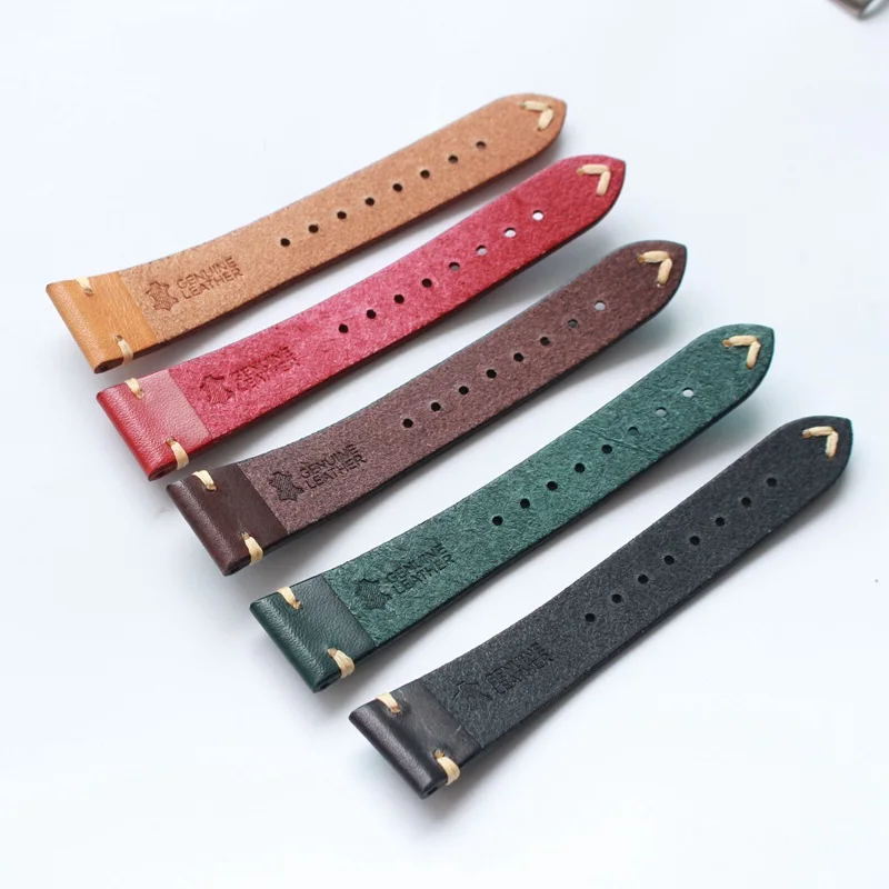Applicable to Rolex Water Ghost 20MM * 16MM High Quality Italian Resin Leather Men's Brown Green Black Red Simple Strap | Наручные