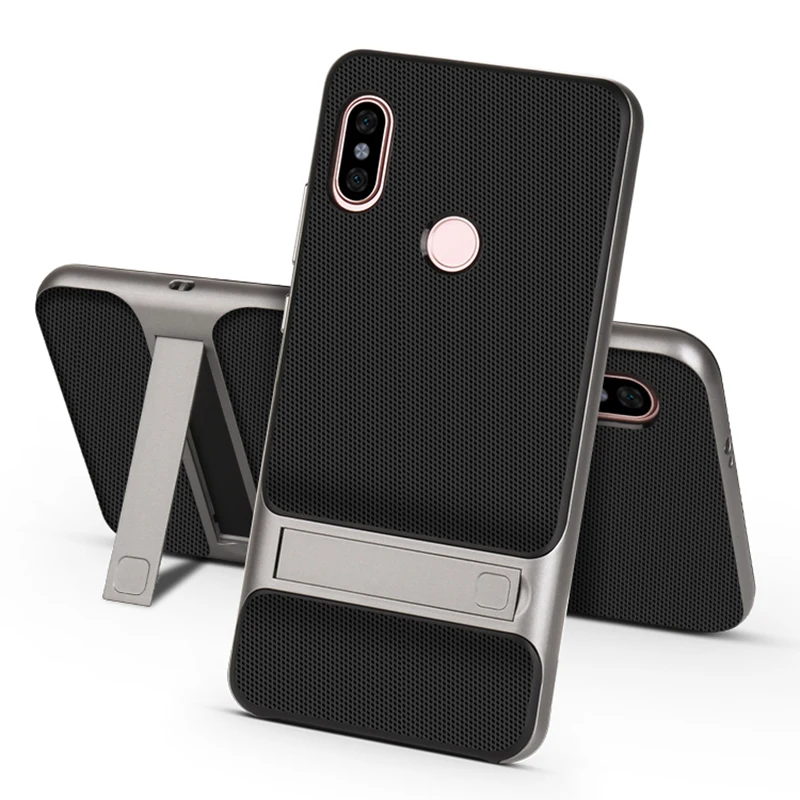 Чехол для телефона Xiaomi Redmi Note 5 Pro Note5 5Pro Global Version mi 6X mi 6X Stand 360 Защитный чехол для мобильного телефона - Цвет: Royce Gray