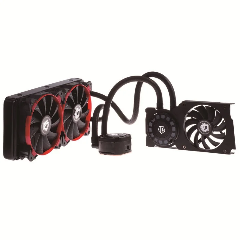 ID COOLING Hunter Duet R интегрированный процессор с водяным охлаждением + GPU двухсторонний