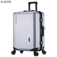 klqdzms 20222426inch wear resistant waterproof abspc rolling luggage trolley suitcase travel bag on wheels
