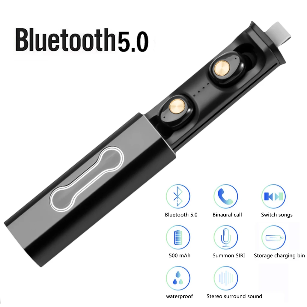 TWS5.0 Bluetooth наушники TI9S портативный компактный бинауральный беспроводной в ухо