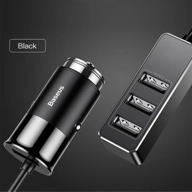 Baseus 5.5A 4 порта USB Автомобильное зарядное устройство несколько экспандер автомобильное зарядное устройство мобильный телефон Быстрая зарядка зарядное устройство адаптер