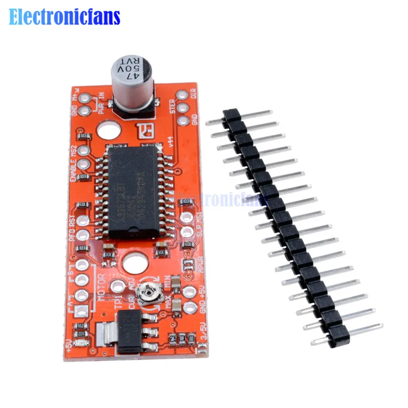 Драйвер для шагового двигателя EasyDriver Shield V44 A3967 5 шт./лот Arduino поддержка проводов
