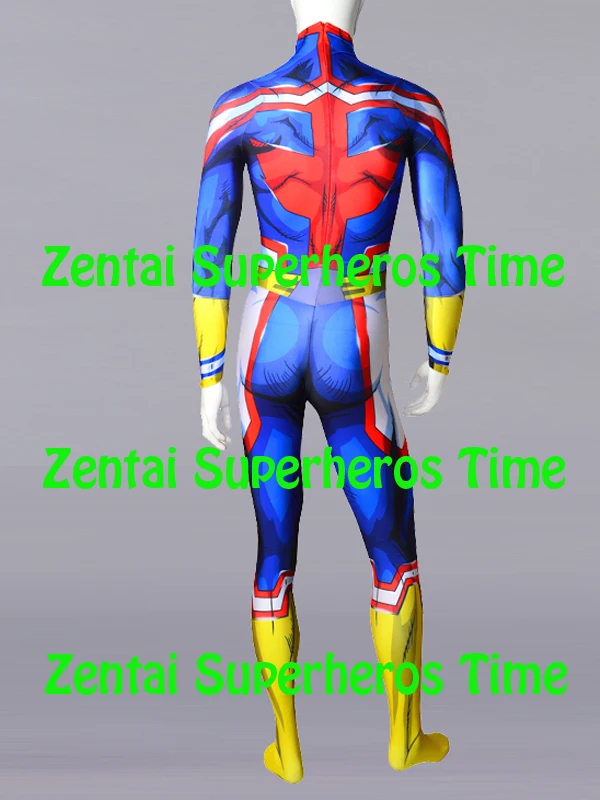 Карнавальный костюм All Might Toshinori Yagi MHA My Hero Academia BNHA Boku no мужской Зентаи с 3D принтом
