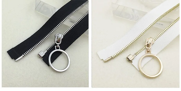 Металлические медные молнии #3 с кольцевой съемкой для юбочных пальто сумки