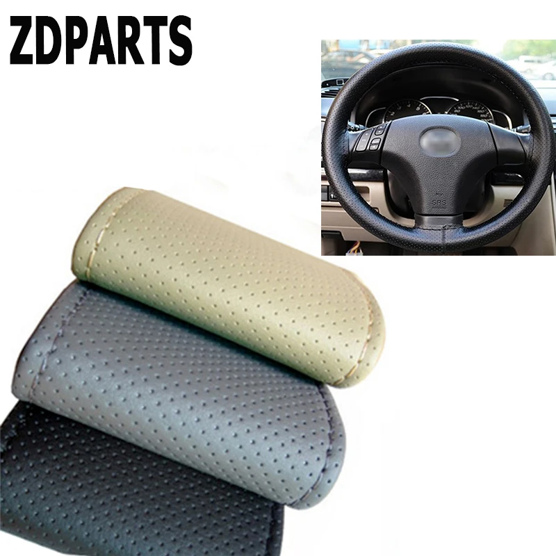 ZDPARTS 38 см кожа автомобилей чехлы рулевого колеса автомобиля для Защитные сидений