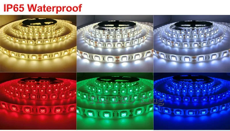 5 М или 10 М/упак. 2835 SMD Ярче, Чем 3528 SMD 5050 СВЕТОДИОДНЫЕ Полосы света 12 в ПОСТОЯННОГО ТОКА В 60 Светодиодов/М в Помещении Декоративные Ленты Белый Синий Красный